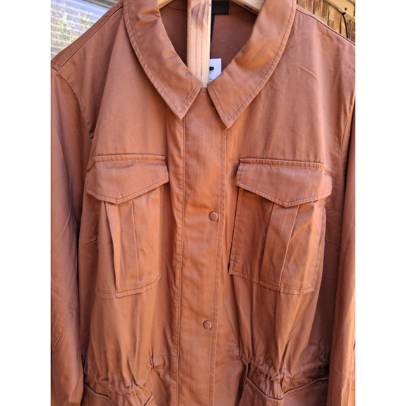 NWT🔥Lane Bryant Utility Jacket Plus Size 28 in Cognac - Picture 2 of 9